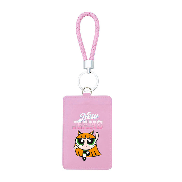 Wholesale PU Card Holder Keychain JDC-KC-ShuaiX002