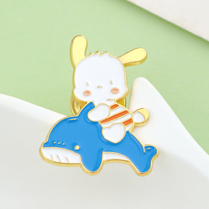Wholesale Cute Cartoon Metal Brooch Bag Badge Personalized Badge