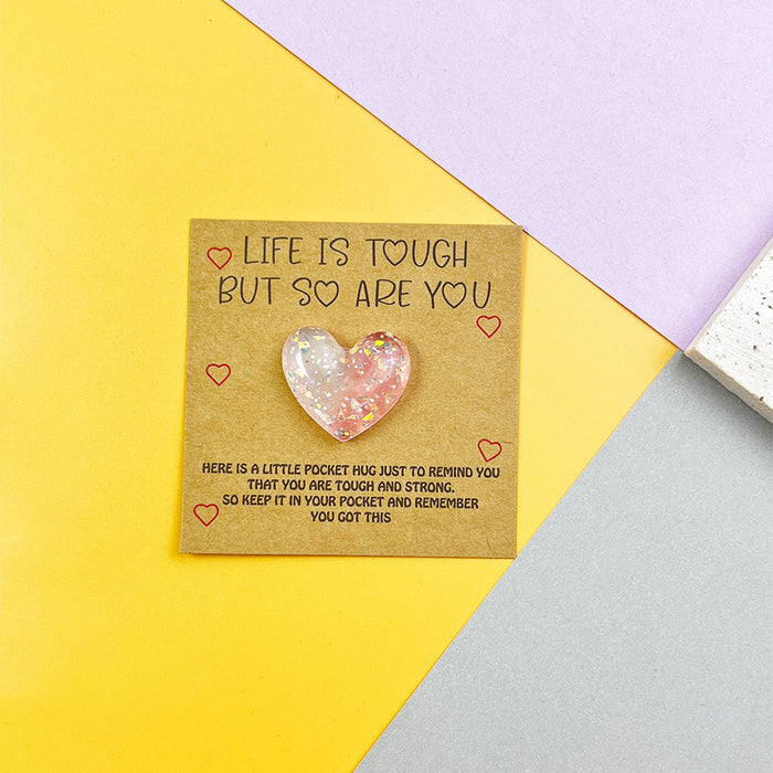 Wholesale Gradient Heart Pocket Decorations Hug Card