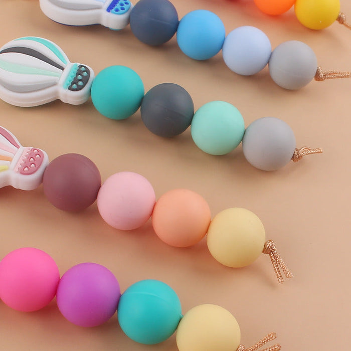 Wholesale Cartoon Hot Air Balloon Silicone Keychains