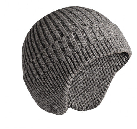 Wholesale Winter Knitted Hat For Men Women Warm Ear Protection Windproof Cycling Hat Fleece-lined Thickened Thermal Adult