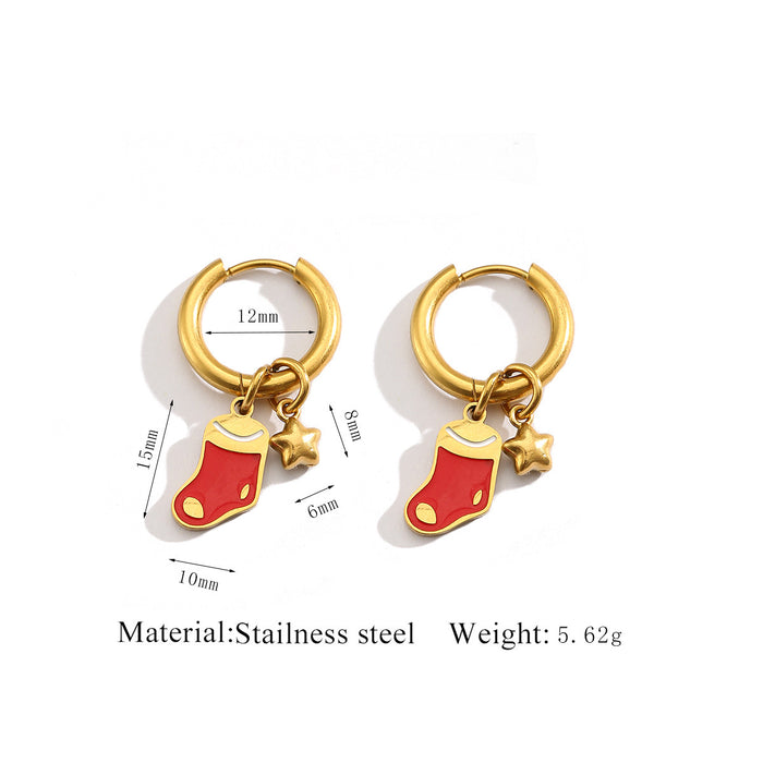 Wholesale Christmas-themed design earrings