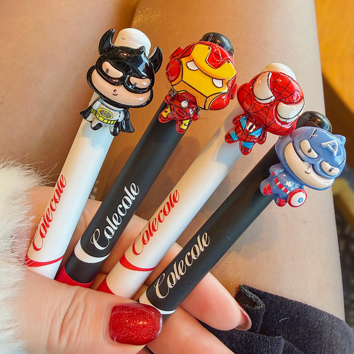 Wholesale 4pcs Cute Cartoon Hero Ballpoint Pen