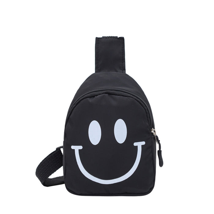 Wholesale Children's Smiling Face Chest Bag Shoulder Bag Small Shoulder Bag Sports Outdoor Bag JDC-SD-MO002