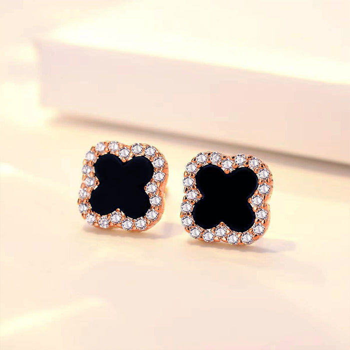 Wholesale Earrings and accessories wholesale, niche high-end earrings, light luxury high-end earrings, four leaf clover earrings