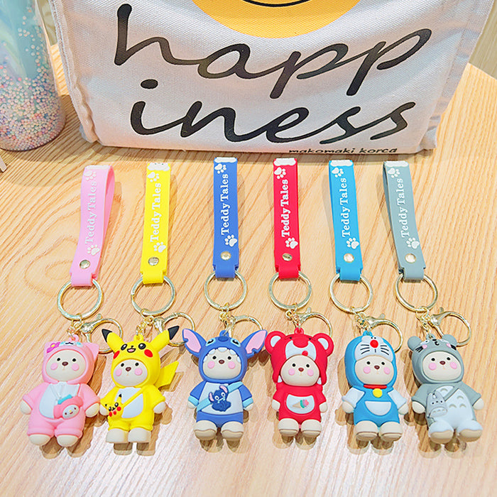 Wholesale Cartoon Doll Soft Plastic Keychain JDC-KC-KuM011