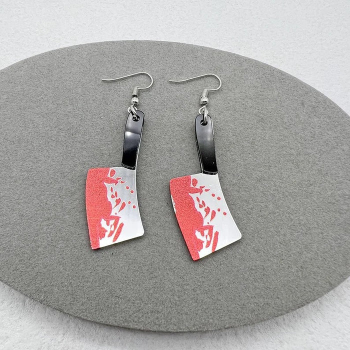 Wholesale European and American  saw and axe earrings
