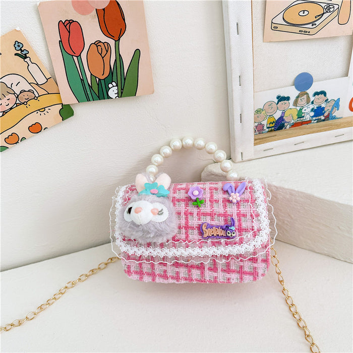 Wholesale Kids Pearl Chain Handbag Shoulder Bag JDC-SD-GSAT003