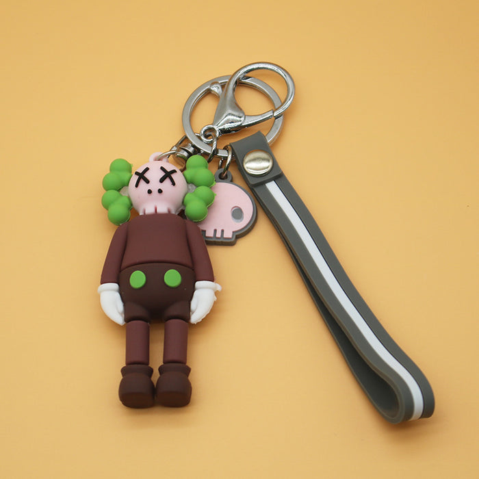 Wholesale Simple Cute Doll Bear Pendant Keychains