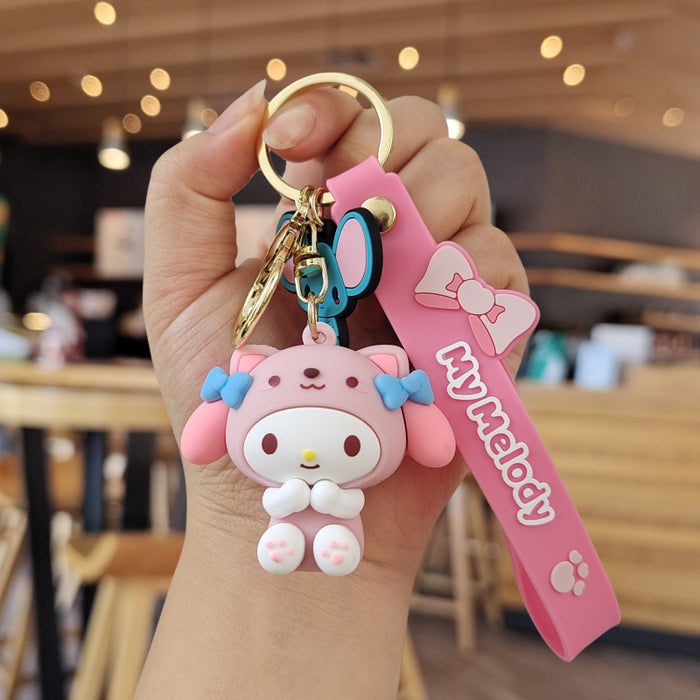 Wholesale Cartoon Silicone Doll Keychain JDC-KC-ZhuoRan015