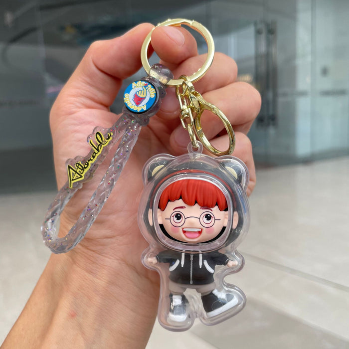 Wholesale Couple keychain, car keychain, cute doll, backpack pendant, exquisite small gift