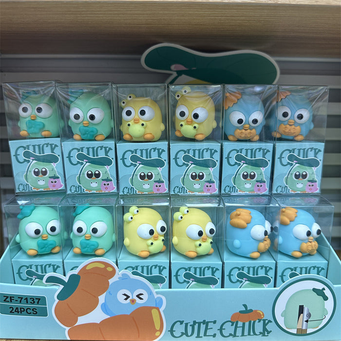 Wholesale Cute pet animal silicone puppy small Shiba Inu pen shaved sand skin dog turning pen knife Husky ornament rolling pen knife