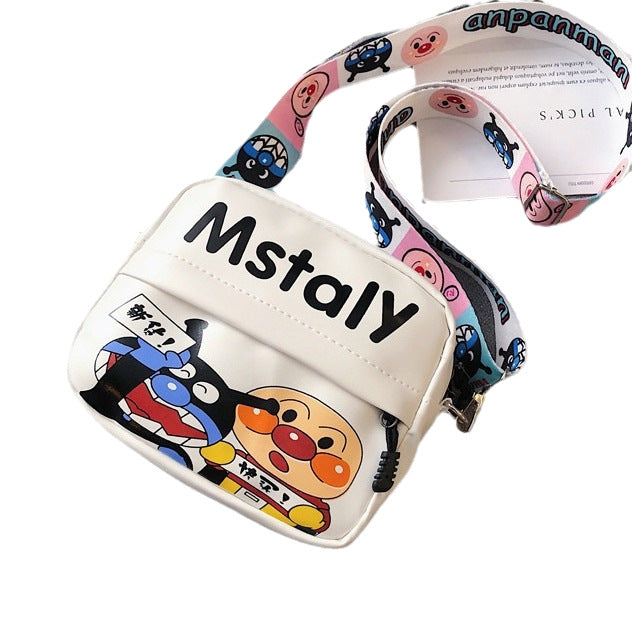 Wholesale Cartoon Bag Casual Crossbody Bag Student Kidsren' s Square Bag Niche Cute Pu Ladies Canvas Bag