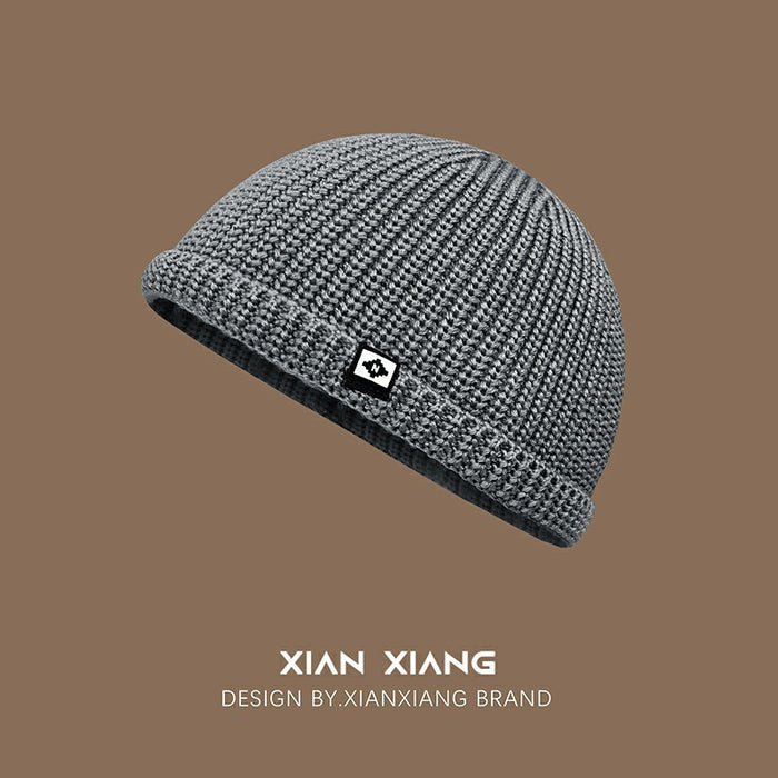 Wholesale Hat, small patch fabric, knitted yarn hat