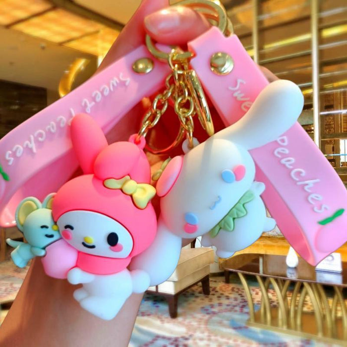 Wholesale Cute 3D Doll Silicone Keychain JDC-KC-MingT134