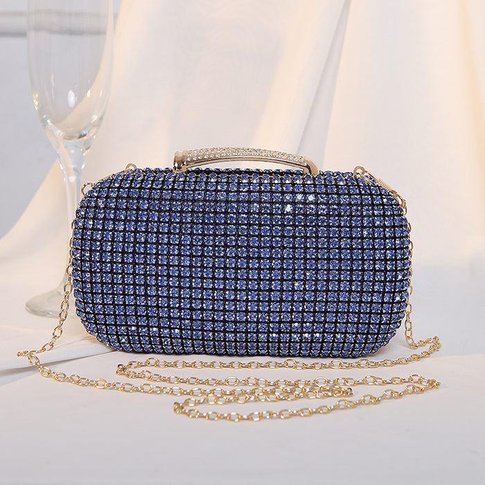 Wholesale New Diamond Studded Dinner Bag Elegant Banquet Dress Handmade King Diamond Bag Shiny Hand-held Bag JDC-HB-MM007