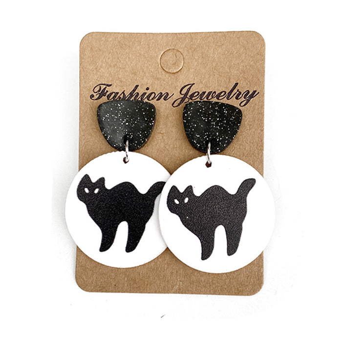 Wholesale  New funny cartoon earrings pumpkin ghost autumn earrings