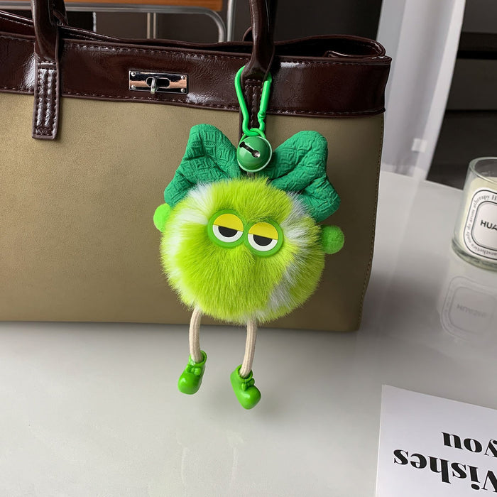 Wholesale Imitation rabbit fur car keychain backpack pendant