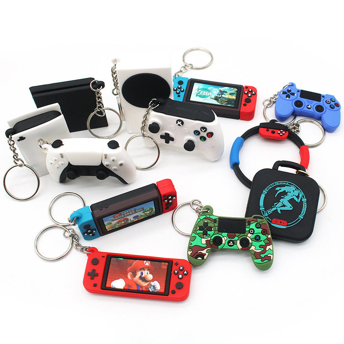 Wholesale Mini Game Controller Keychain Switch PS5 PS4 Game Pendant Gift Controller Model Pendant JDC-KC-HaoAn021