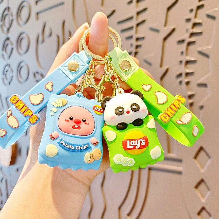 Wholesale Silicone Cartoon Doll Keychain JDC-KC-MingT204