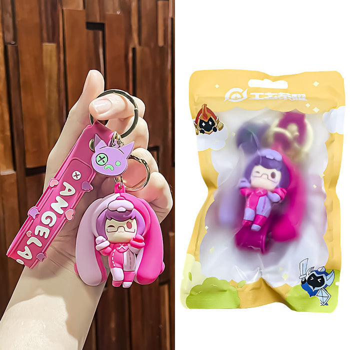 Wholesale Cartoon 3D Doll PVC Keychain JDC-KC-MingT054