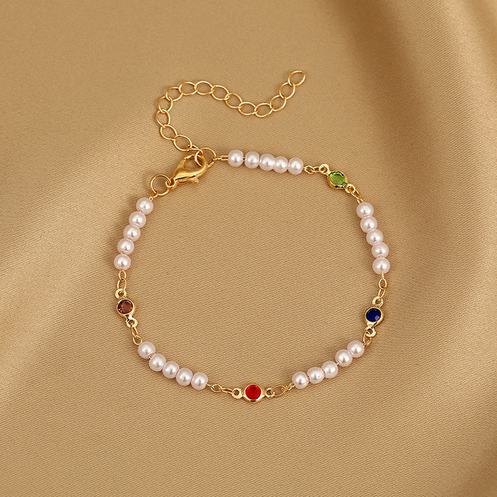 Wholesale Bracelet Colored Love Hand Jewelry Fashion Clover Bracelet