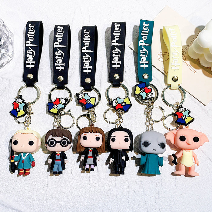 Wholesale Cartoon Anime Silicone Keychain JDC-KC-Qiwei035