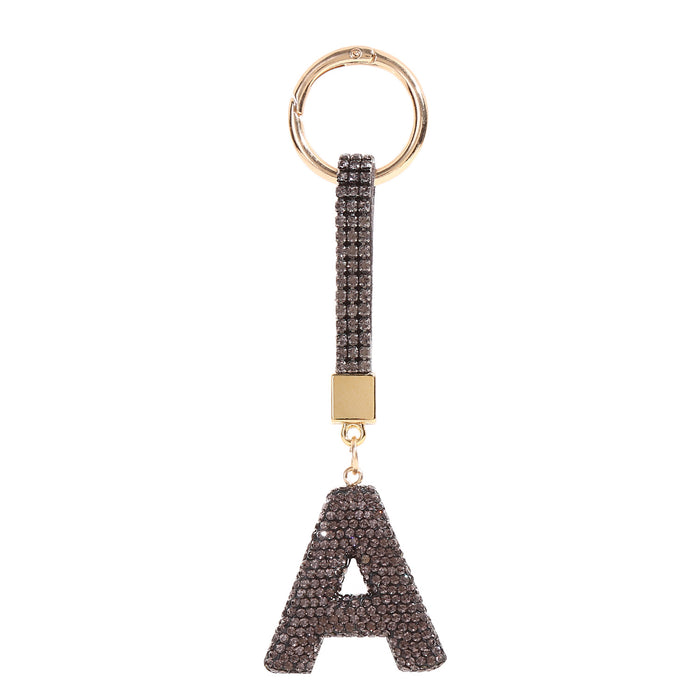 Wholesale Diamond Letter Keychain Car Key Pendant Diamond English Letter Key Chain