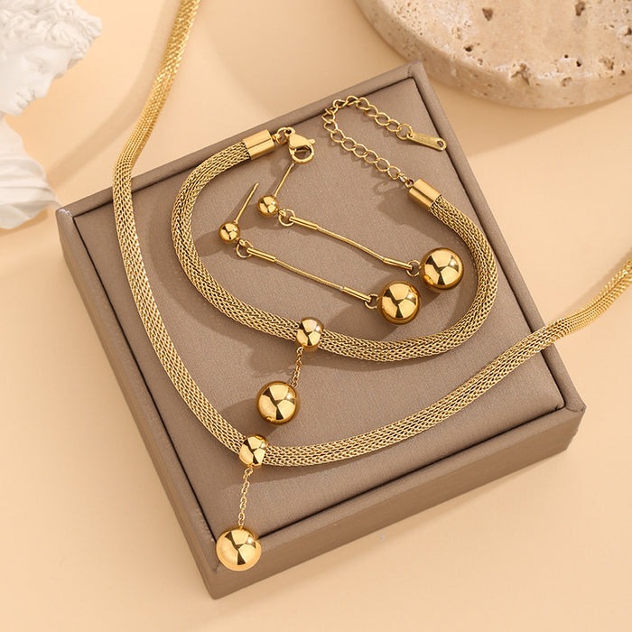 Wholesale Titanium steel ball Bing titanium steel new necklace