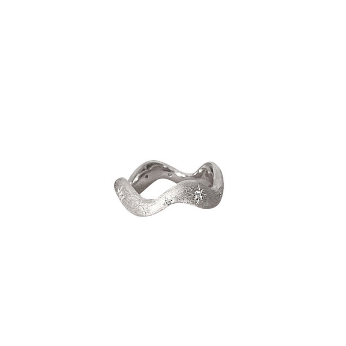 Wholesale Open ring, niche design, fashionable ring, light luxury, personalized star shaped index finger ring