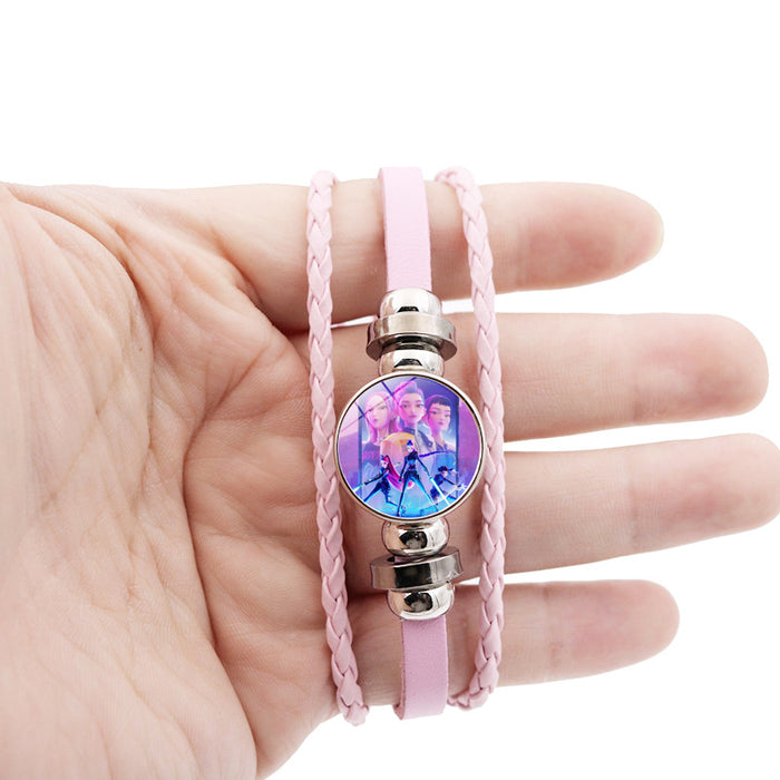 Wholesale Kpop Pink Bracelet Jewelry Girls Gift Cross-border Anime Peripheral Hand Jewelry Small Gift