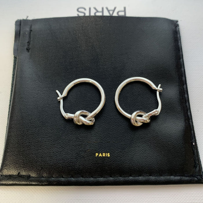 Wholesale Knot ring earrings with extremely simple style ear buckles and earrings