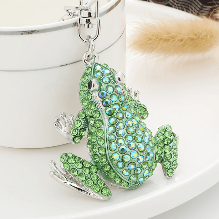 Wholesale Frog Diamond Alloy Keychain JDC-KC-ChaoK052