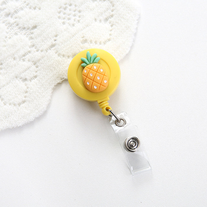 Wholesale Cute Resin Decorative Round Easy Pull Keychain JDC-KC-GangSheng001