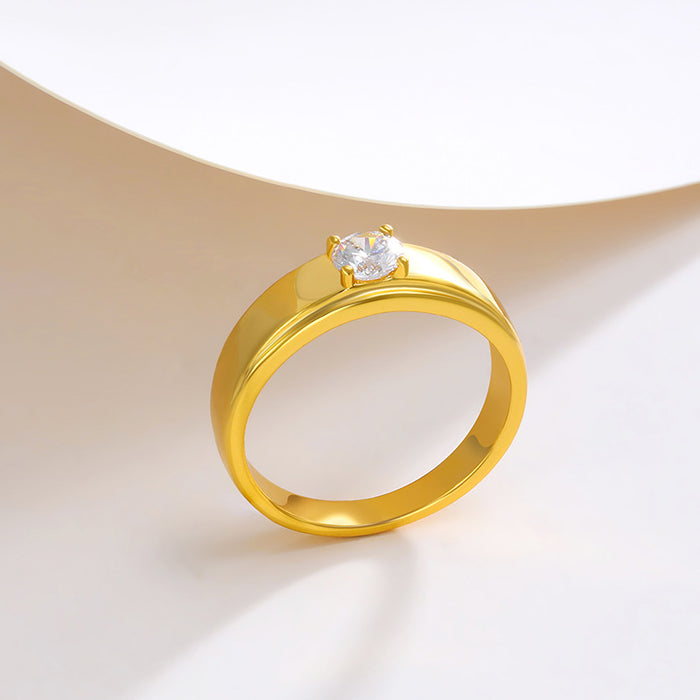 Wholesale Simple Light Luxury Temperament Open Ring for Women JDC-RS-XP003