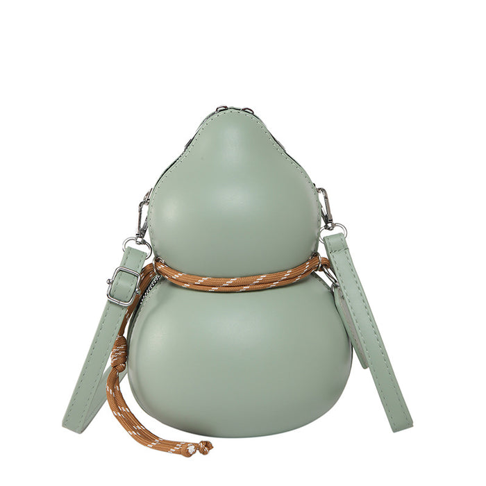 Wholesale Stylish Gourd Shape Small PU Shoulder Bag Fashion Crossbody Bag Everyday Wear Boutique Resale
