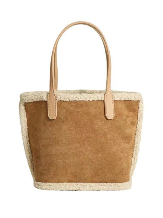 Wholesale Large-capacity plush frosted handbag for autumn and winter