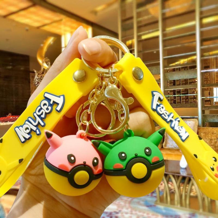 Wholesale Cute 3D Doll Silicone Keychain JDC-KC-MingT142