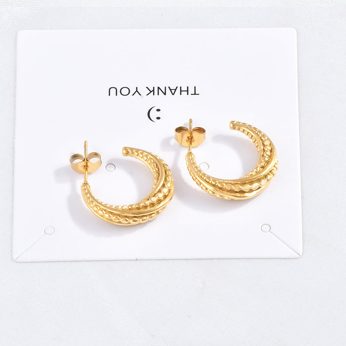 Wholesale  semi-circular earrings female