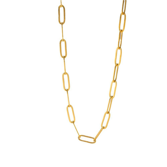 Wholesale  Thin Cross Chain  Necklace Women's All-match  Hollow Chain