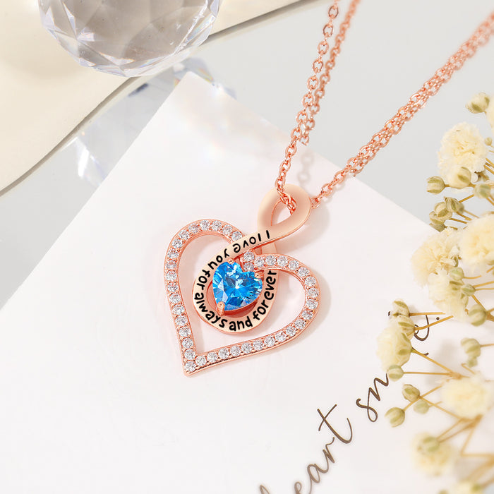 Wholesale Pendant Necklace Black Twelve Star Stone Love Necklace