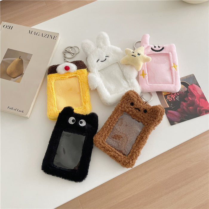 Wholesale Animal Plush Card Holder Display Pendant Keychain