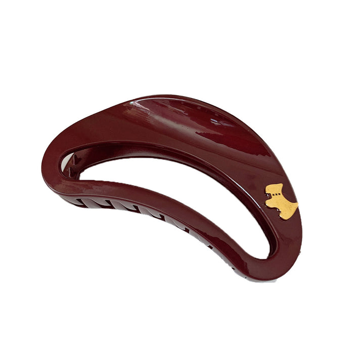 Wholesale Minimally elliptical hollowed out high-end grip clip, large shark clip hair clip, women's back of the head clip hair accessory