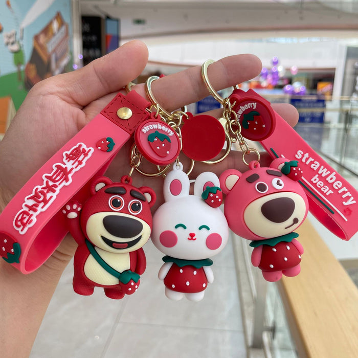 Wholesale Creative animal keychain pendant cute cartoon car keychain small gift wholesale
