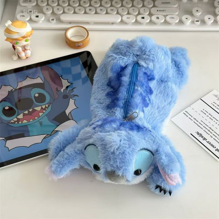 Wholesale Funny Animal  Doll Pencil Case Plush Stationery Storage Bag