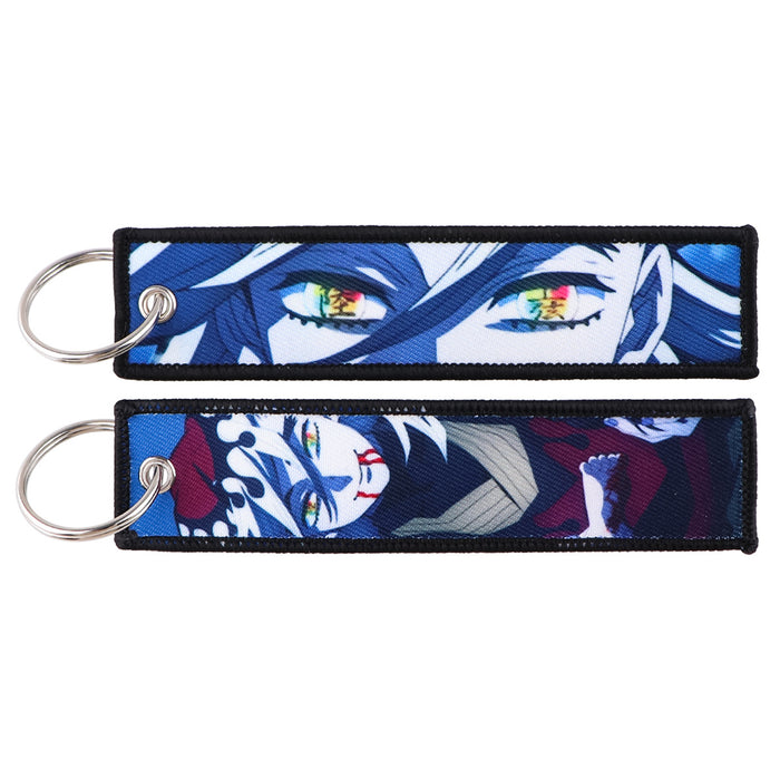 Wholesale Cartoon woven keychain lanyard  access control  ornaments fabric keychain
