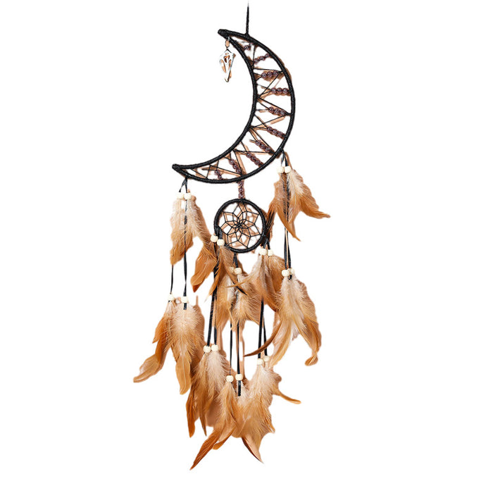 Wholesale Sun, Moon and Stars Indian Style Feather Wind Chime Dream Catcher JDC-DC-ZH029