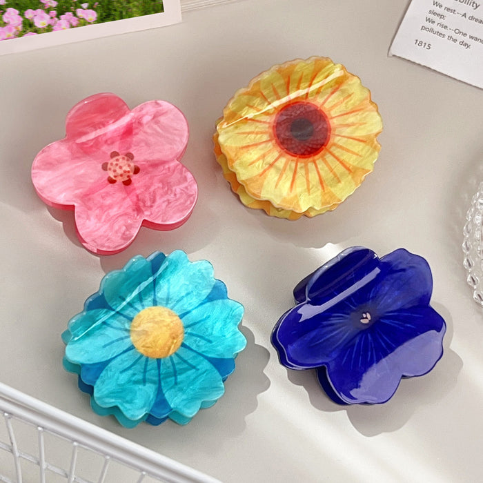 Wholesale Sunflower Acrylic Hair Clip Fashion Accessory for Everyday Styling Gift