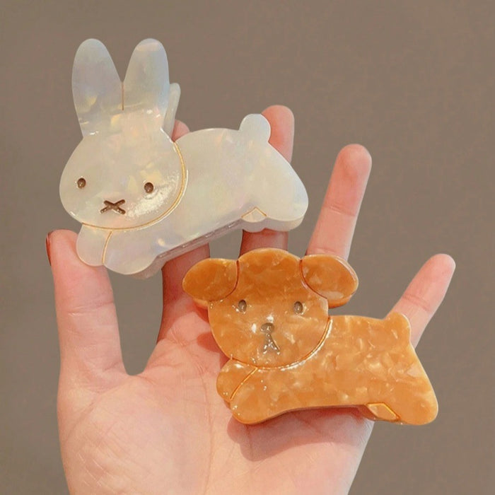 Wholesale Cute Animal Rabbit Puppy Hair Claw Acrylic Fashion Hair Accessory