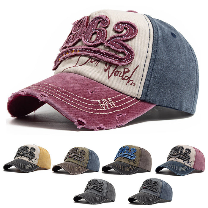 Wholesale Sun Hat Vintage Letter 1962 Number Baseball Cap